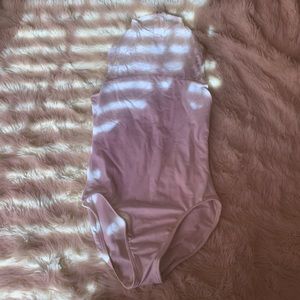 White High Neck Mesh Leotard